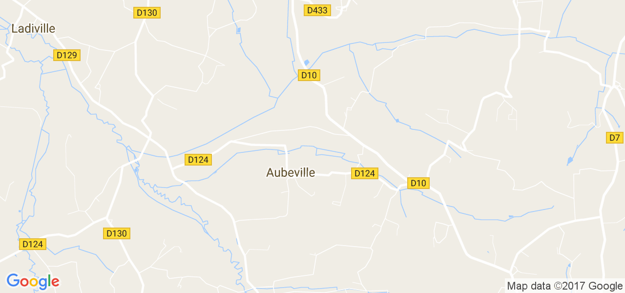 map de la ville de Aubeville