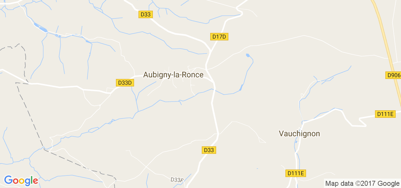 map de la ville de Aubigny-la-Ronce