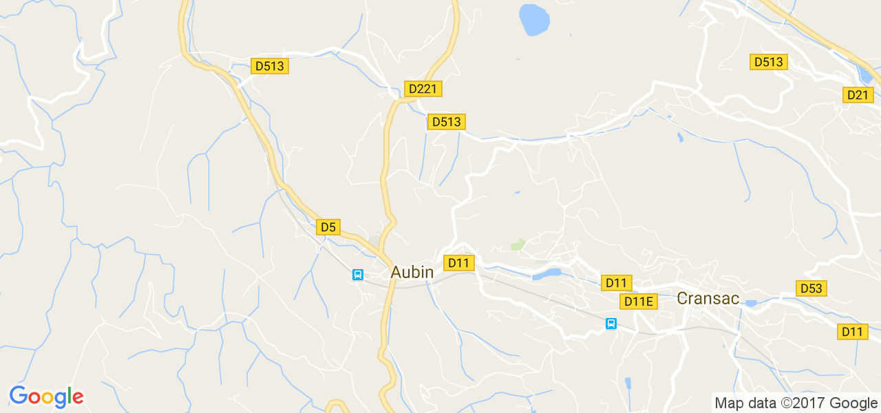 map de la ville de Aubin