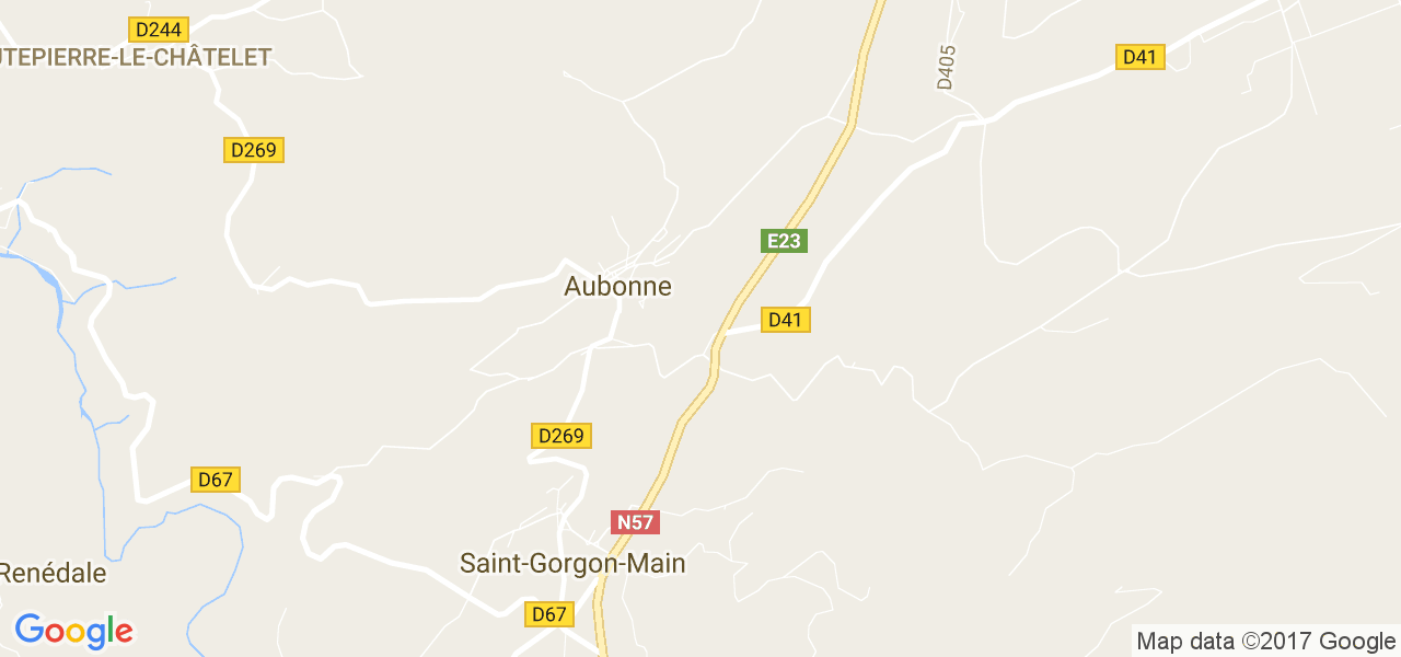 map de la ville de Aubonne