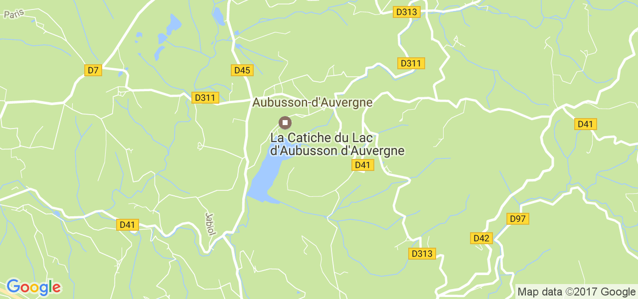 map de la ville de Aubusson-d'Auvergne