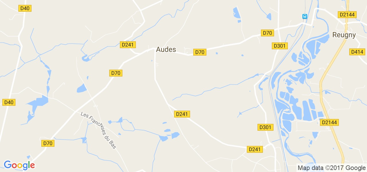 map de la ville de Audes