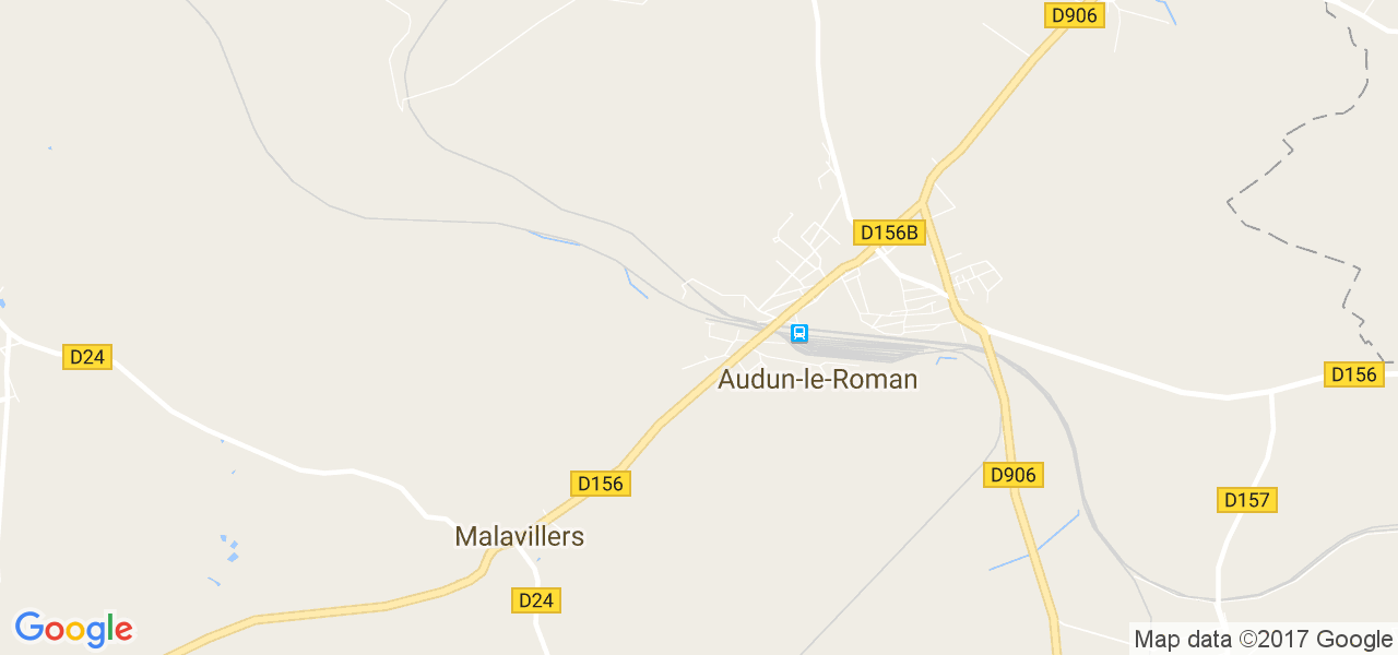 map de la ville de Audun-le-Roman