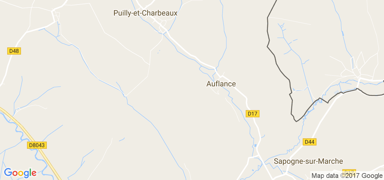 map de la ville de Auflance