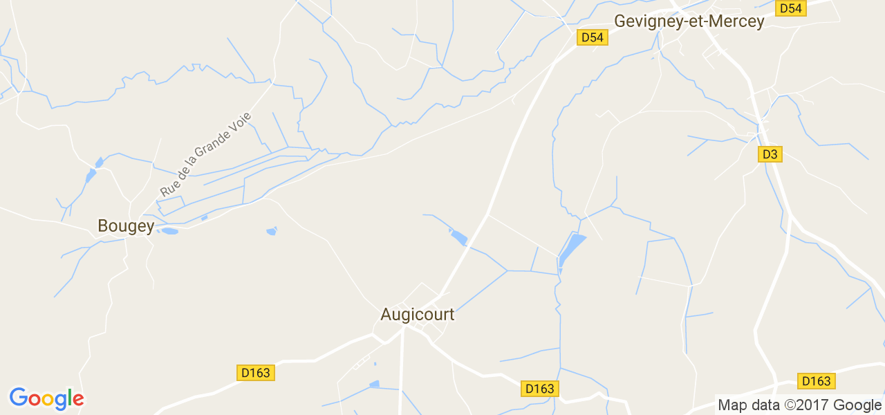 map de la ville de Augicourt