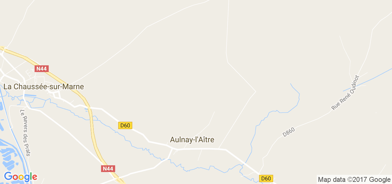 map de la ville de Aulnay-l'Aître