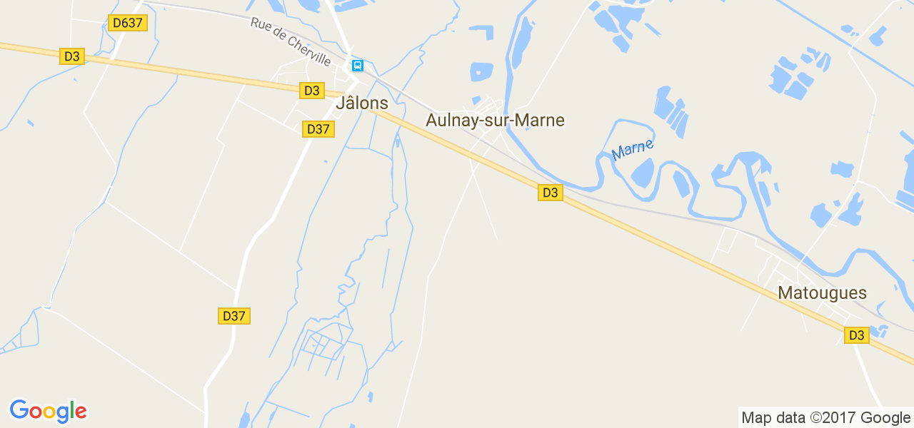 map de la ville de Aulnay-sur-Marne