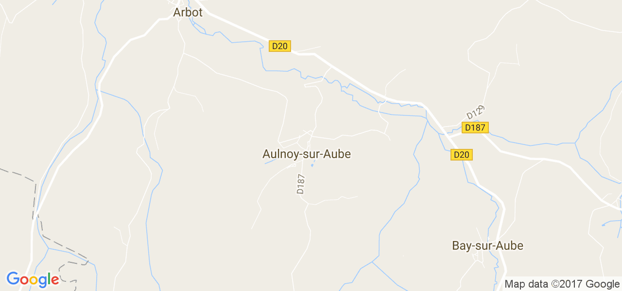 map de la ville de Aulnoy-sur-Aube