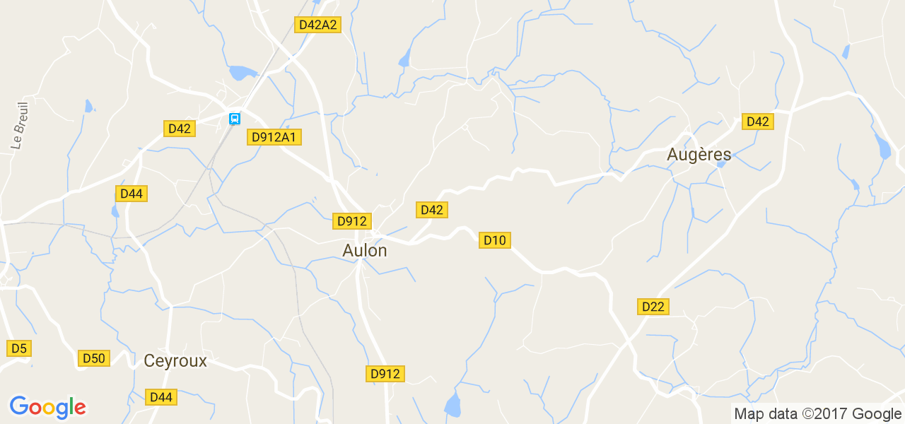 map de la ville de Aulon