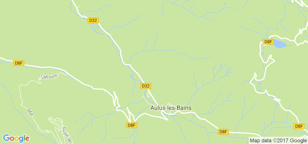 map de la ville de Aulus-les-Bains