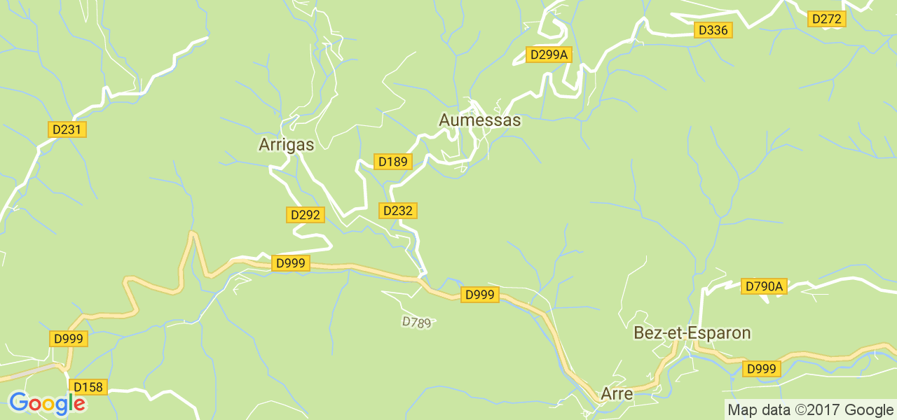 map de la ville de Aumessas