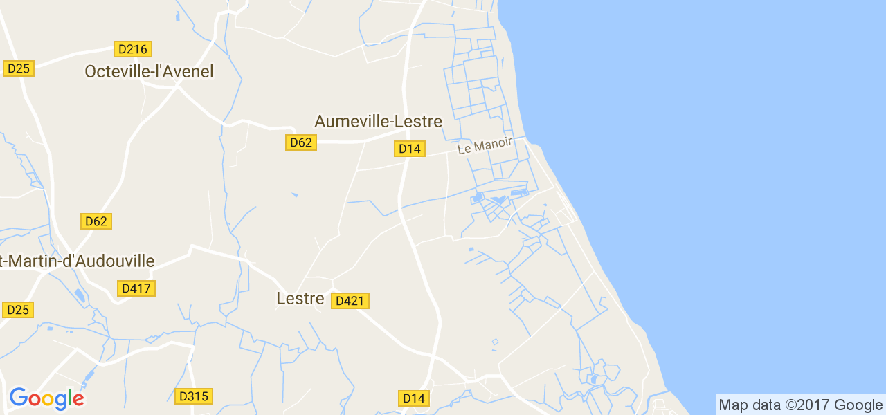 map de la ville de Aumeville-Lestre