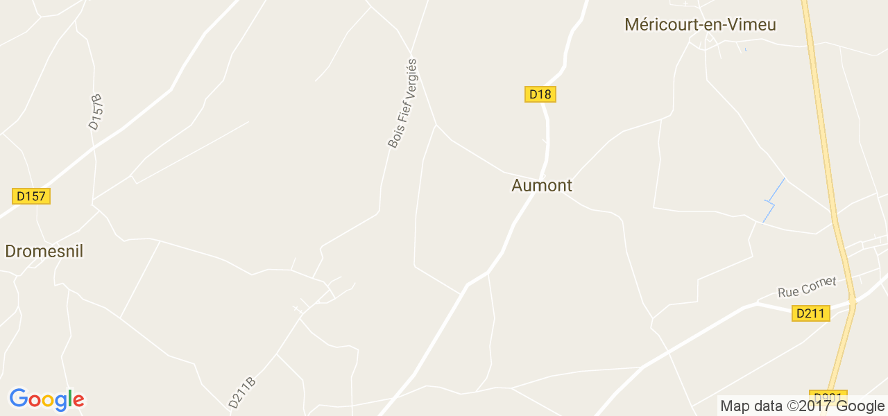 map de la ville de Aumont