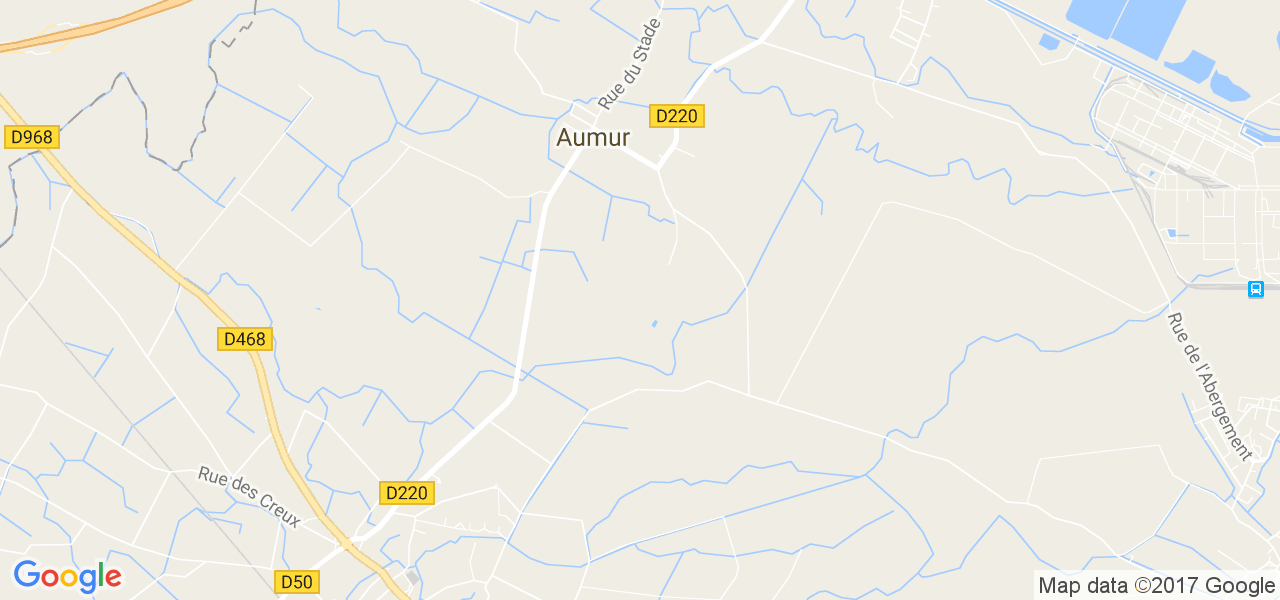 map de la ville de Aumur