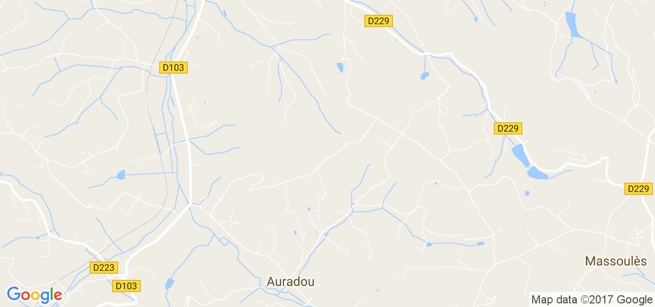 map de la ville de Auradou