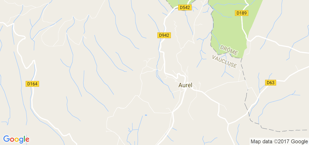 map de la ville de Aurel