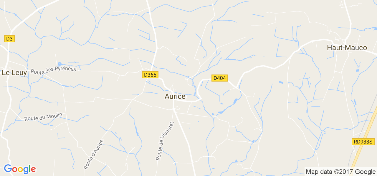 map de la ville de Aurice