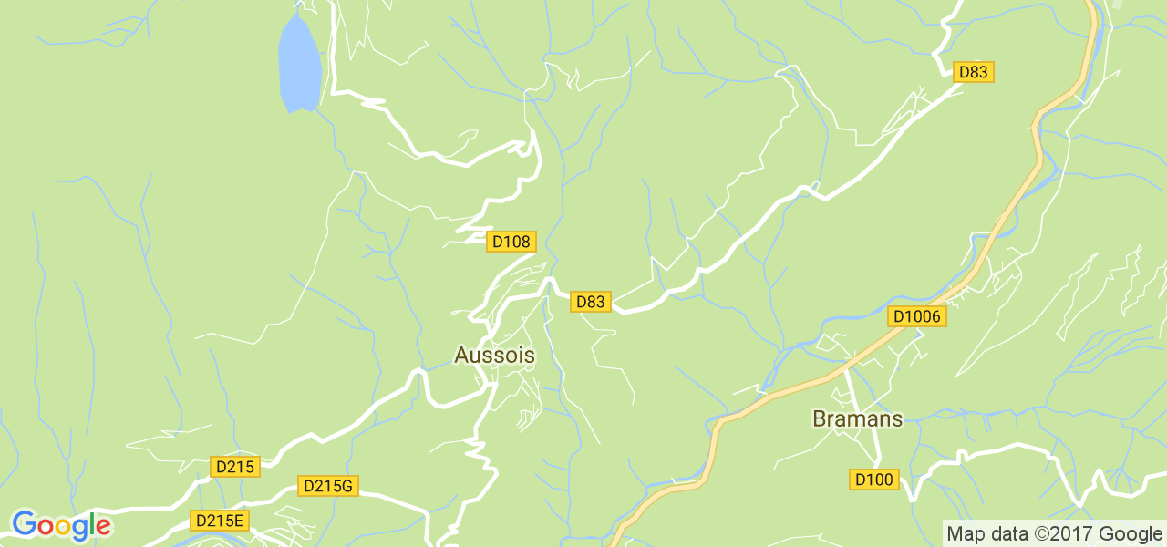 map de la ville de Aussois