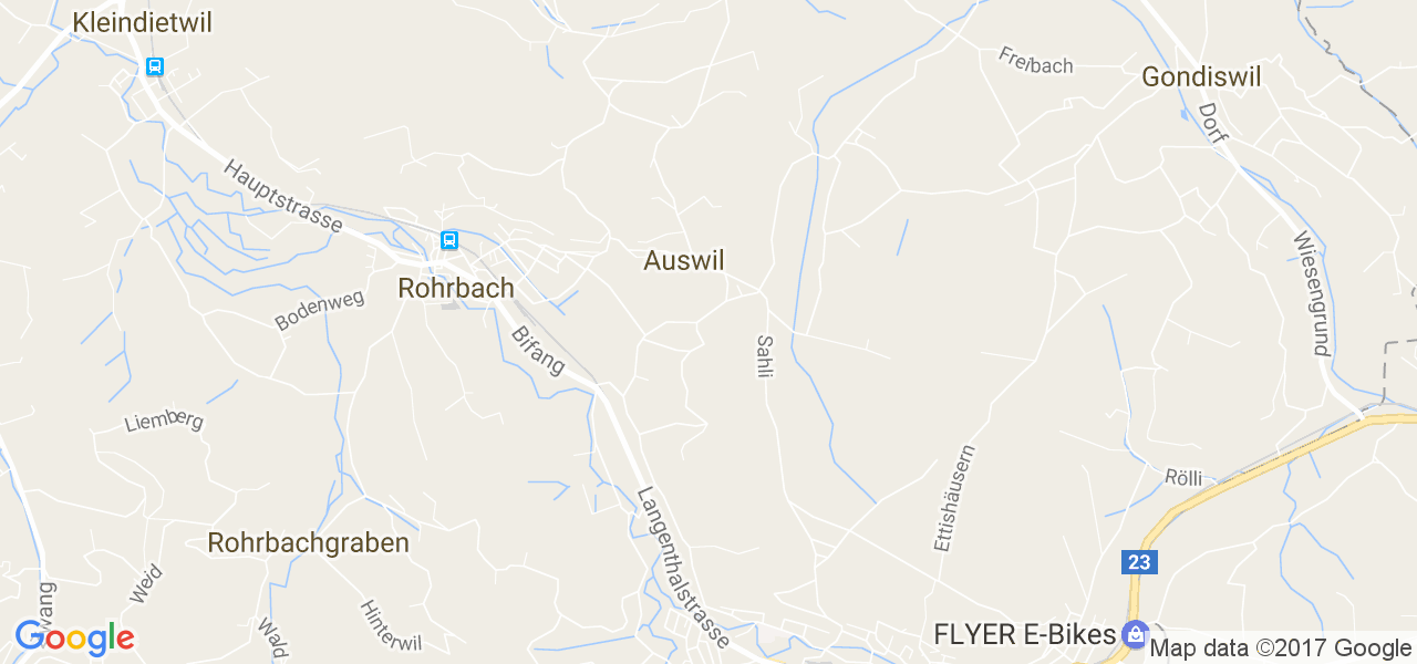 map de la ville de Auswil