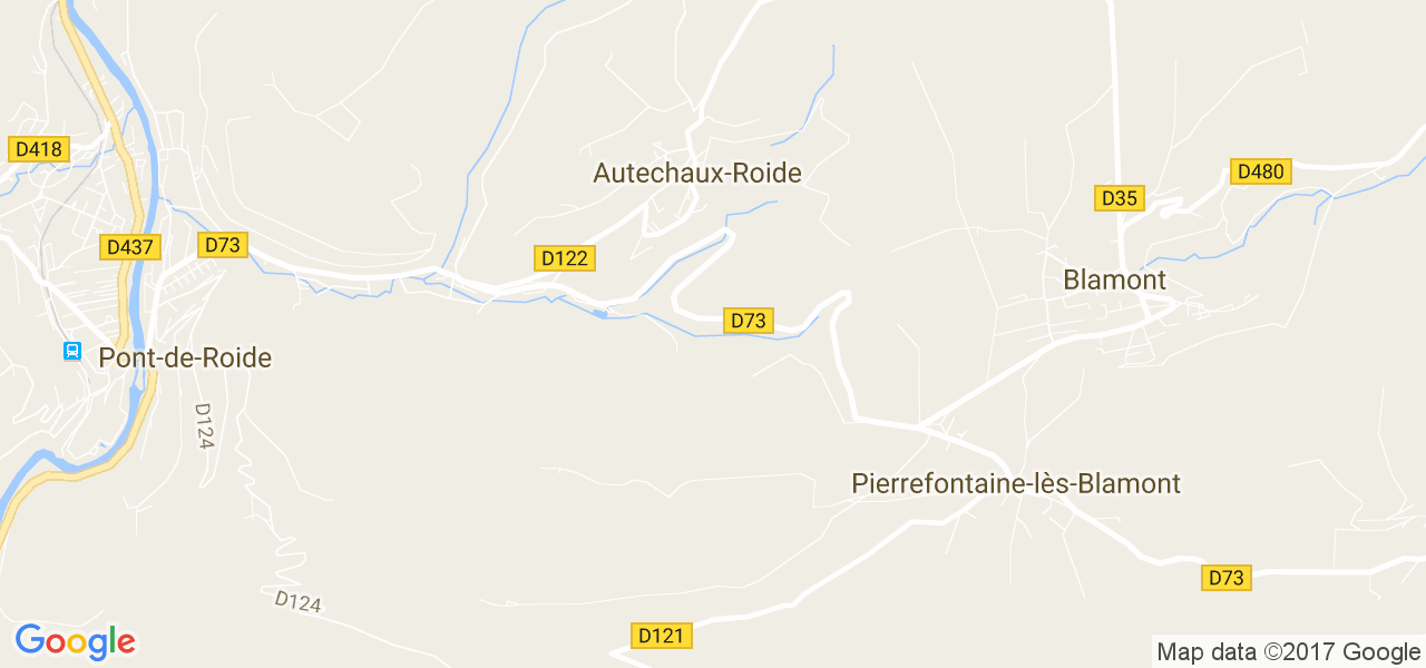 map de la ville de Autechaux-Roide