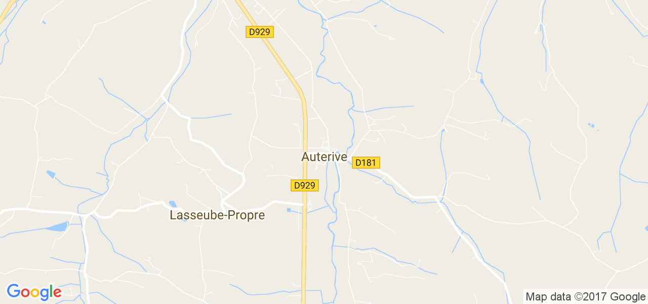 map de la ville de Auterive