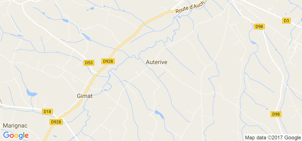 map de la ville de Auterive