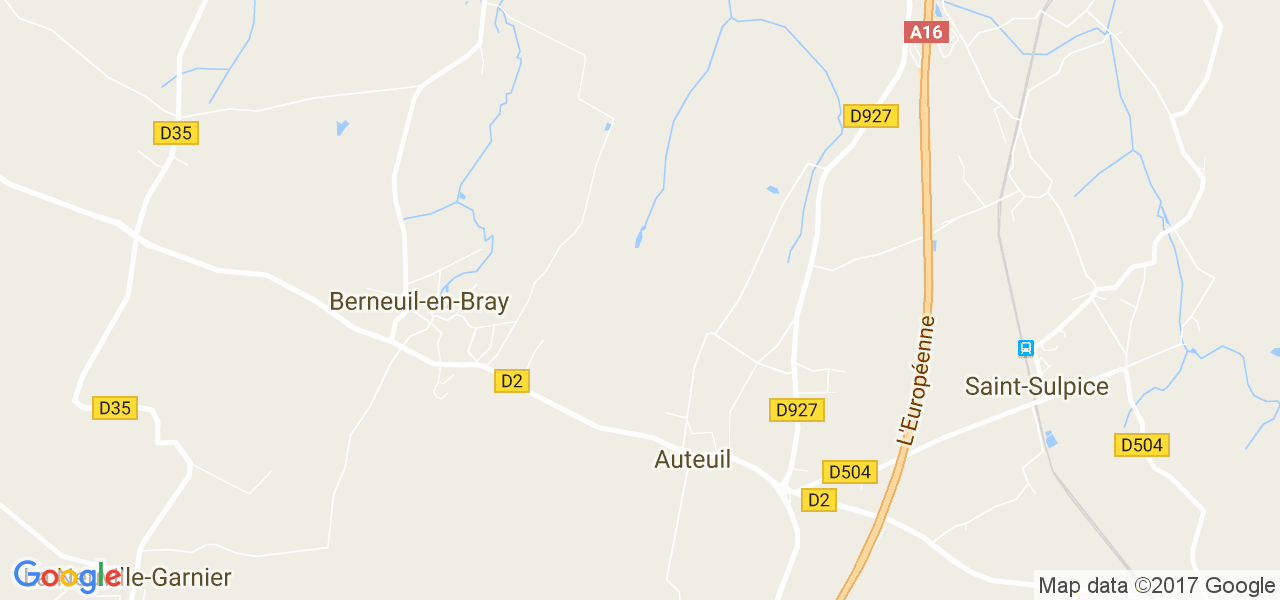 map de la ville de Auteuil