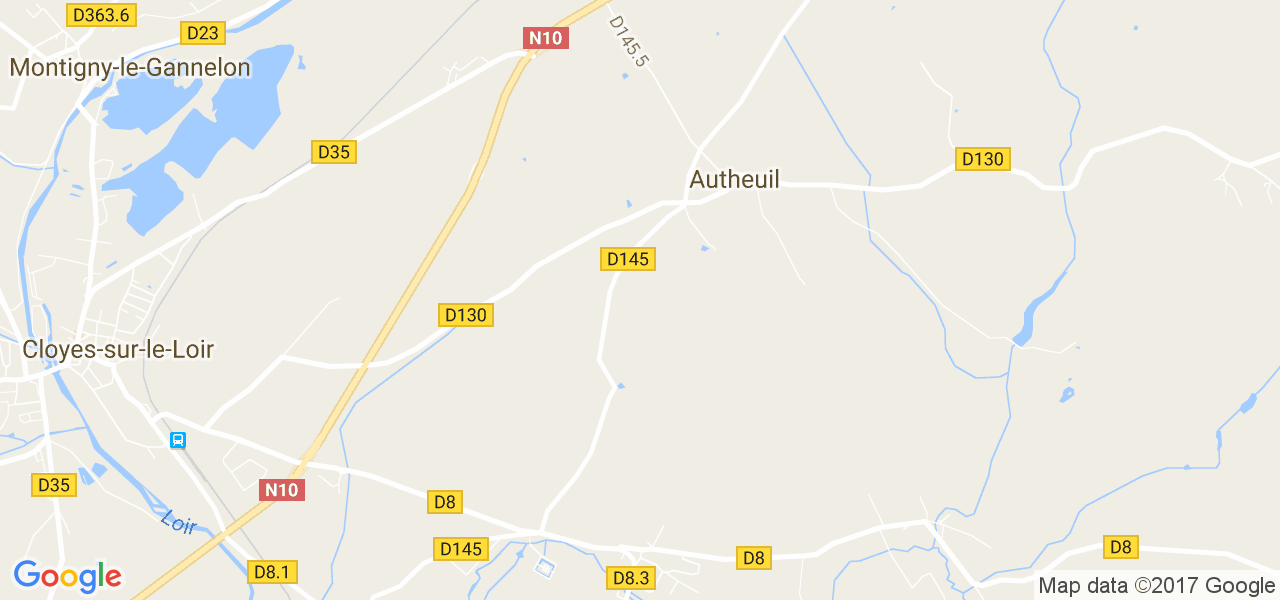 map de la ville de Autheuil