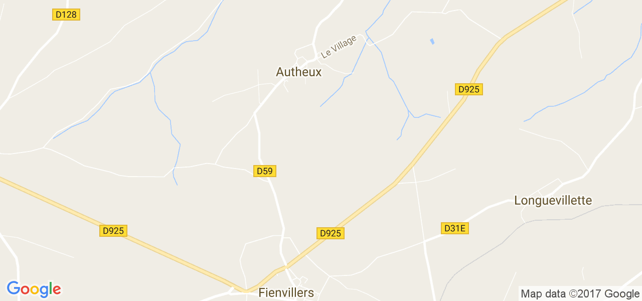 map de la ville de Autheux