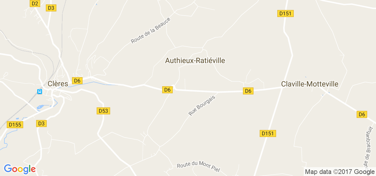 map de la ville de Authieux-Ratiéville