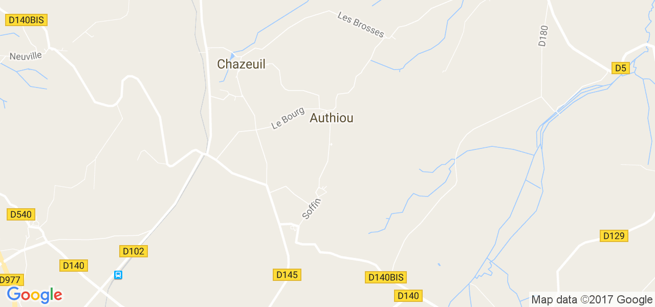 map de la ville de Authiou