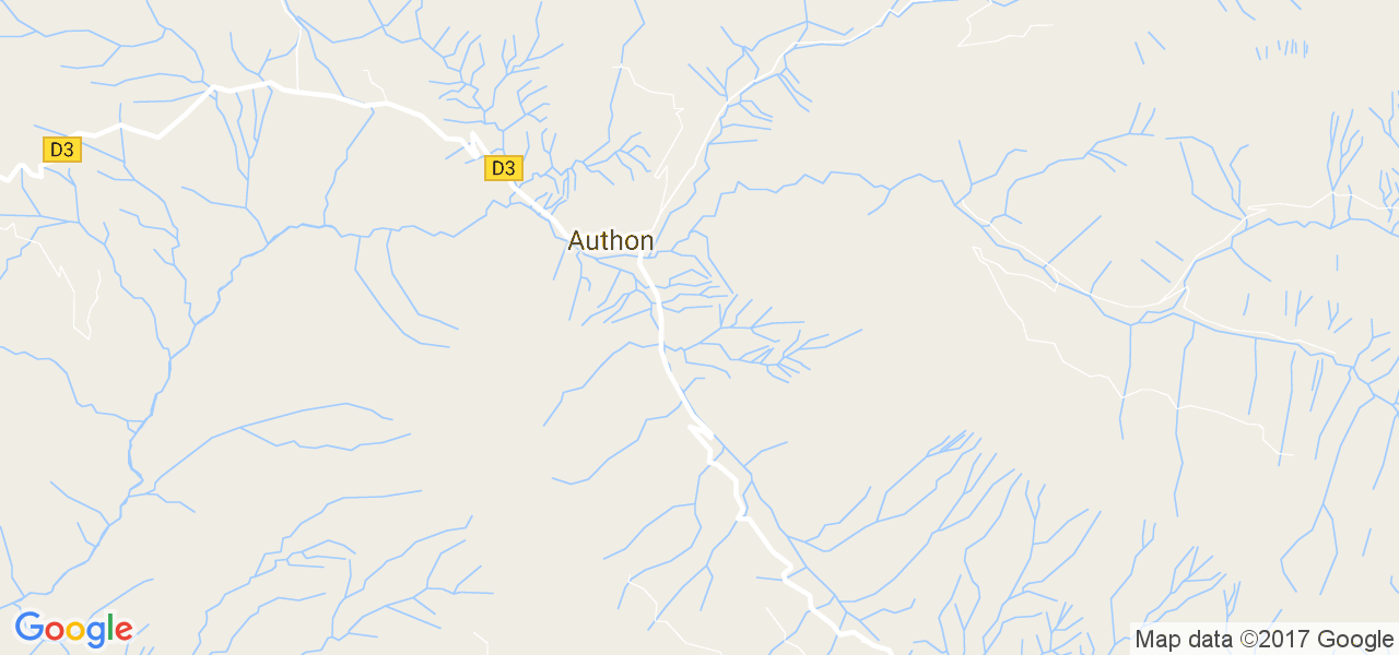 map de la ville de Authon