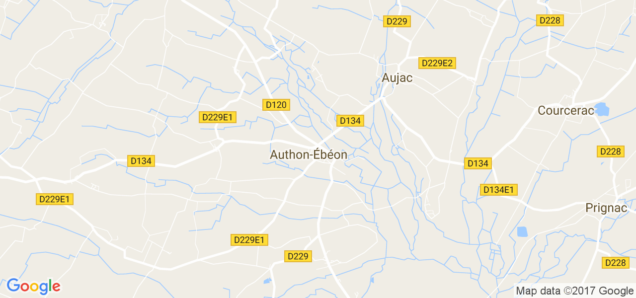 map de la ville de Authon-Ébéon