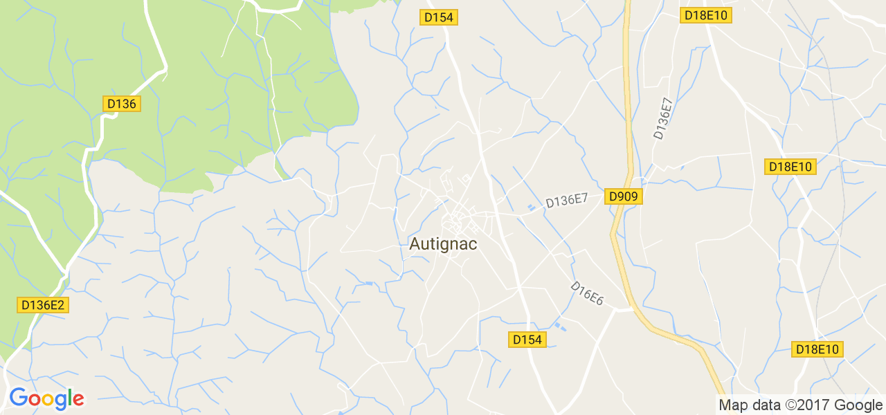 map de la ville de Autignac