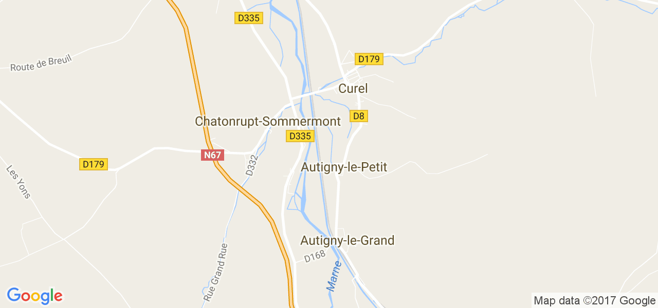 map de la ville de Autigny-le-Petit