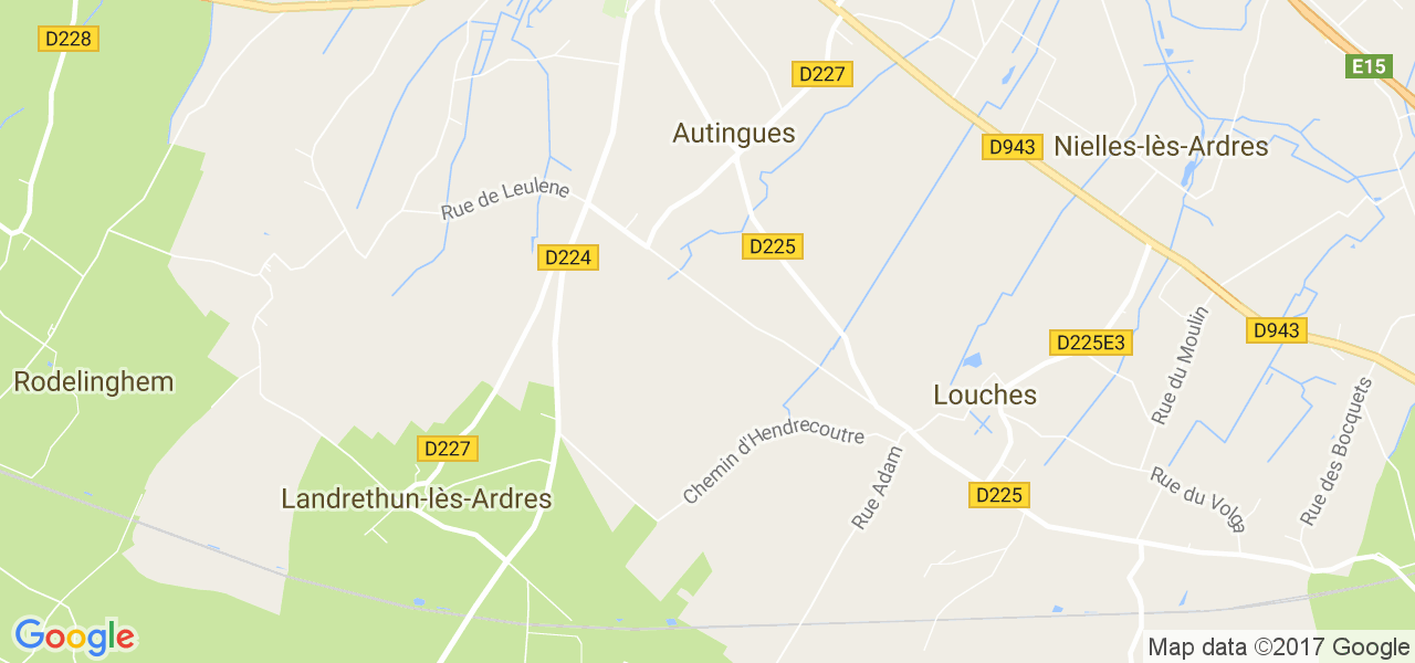 map de la ville de Autingues