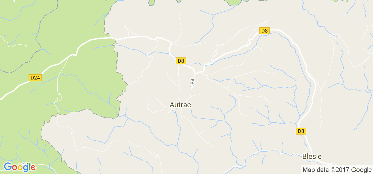 map de la ville de Autrac