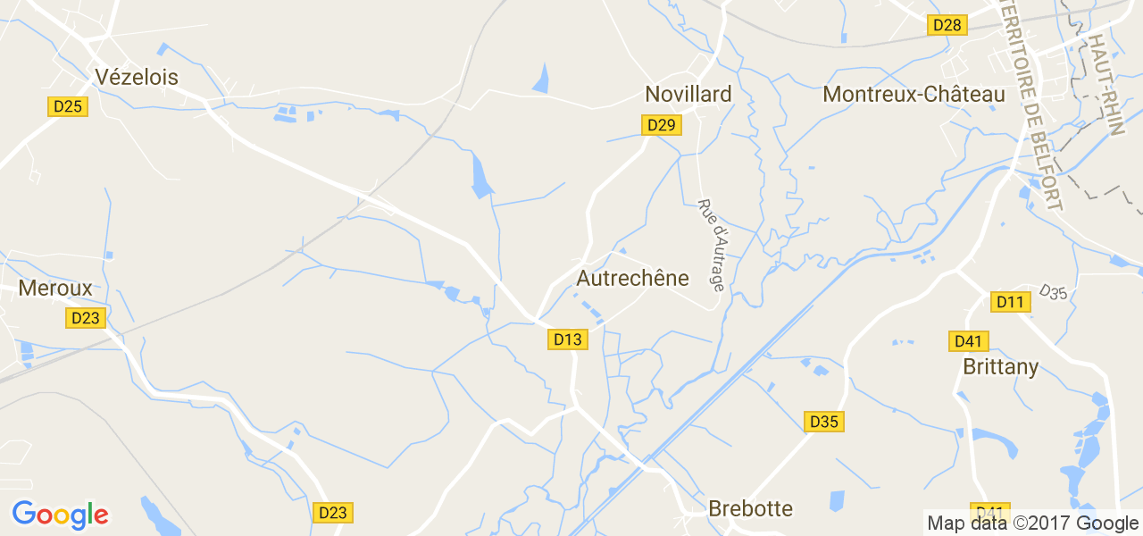 map de la ville de Autrechêne