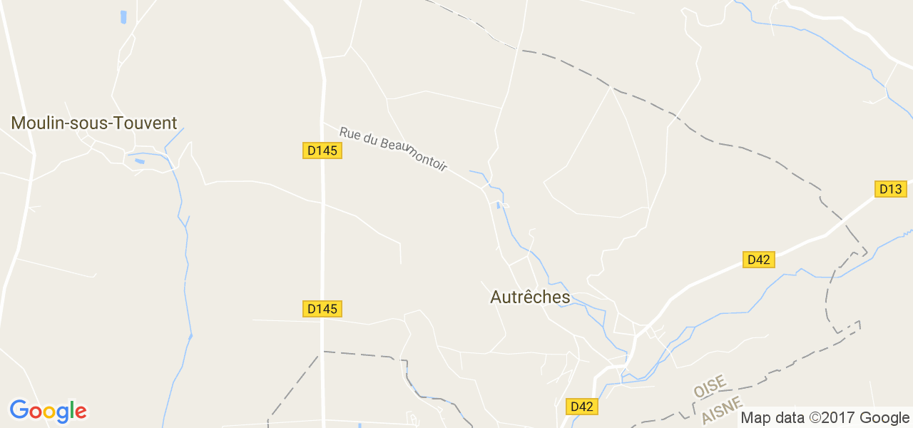 map de la ville de Autrêches