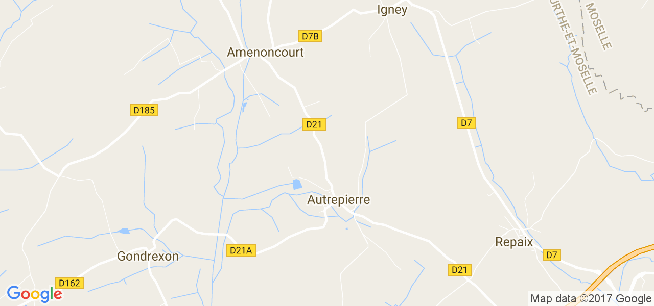 map de la ville de Autrepierre