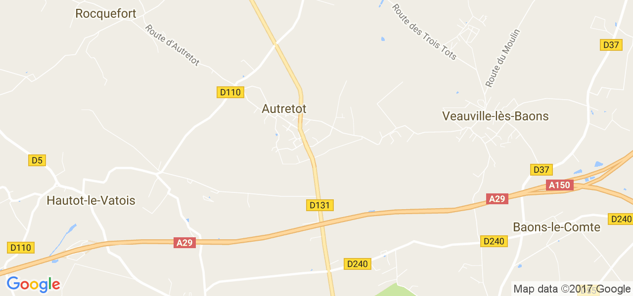 map de la ville de Autretot