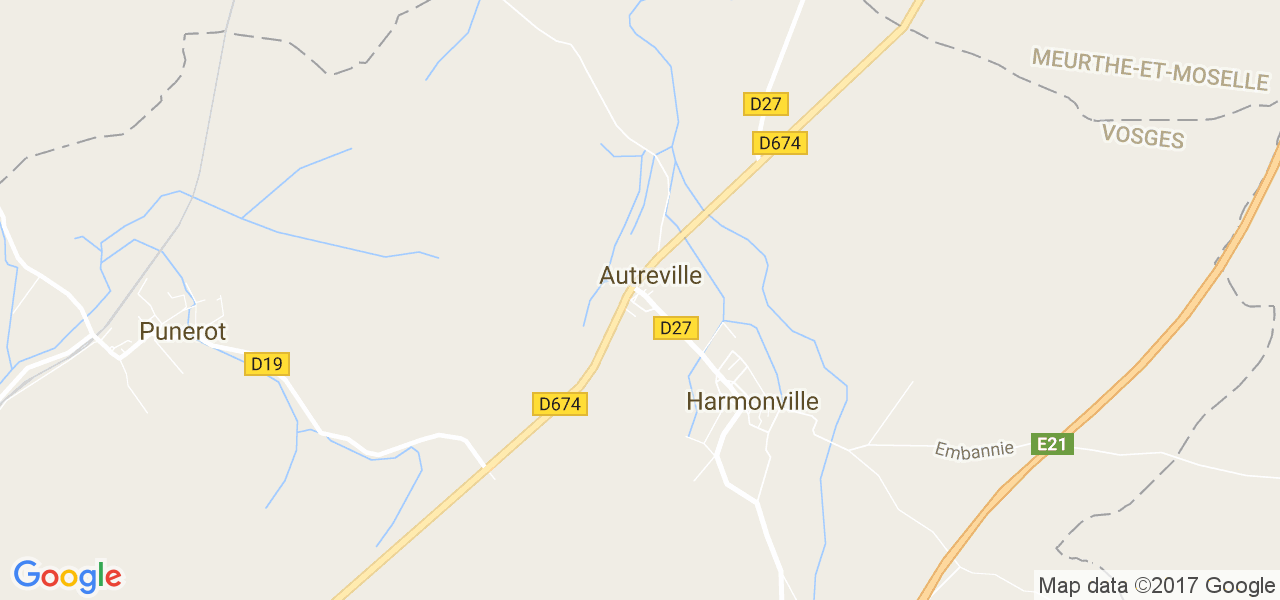 map de la ville de Autreville