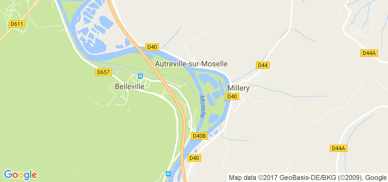 map de la ville de Autreville-sur-Moselle