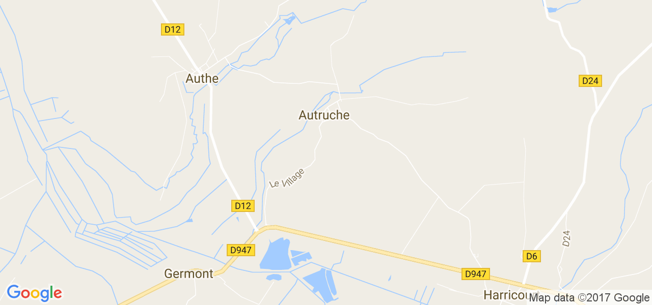 map de la ville de Autruche