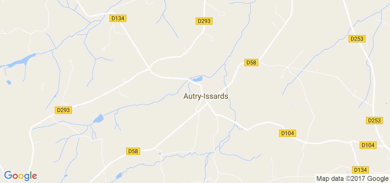 map de la ville de Autry-Issards