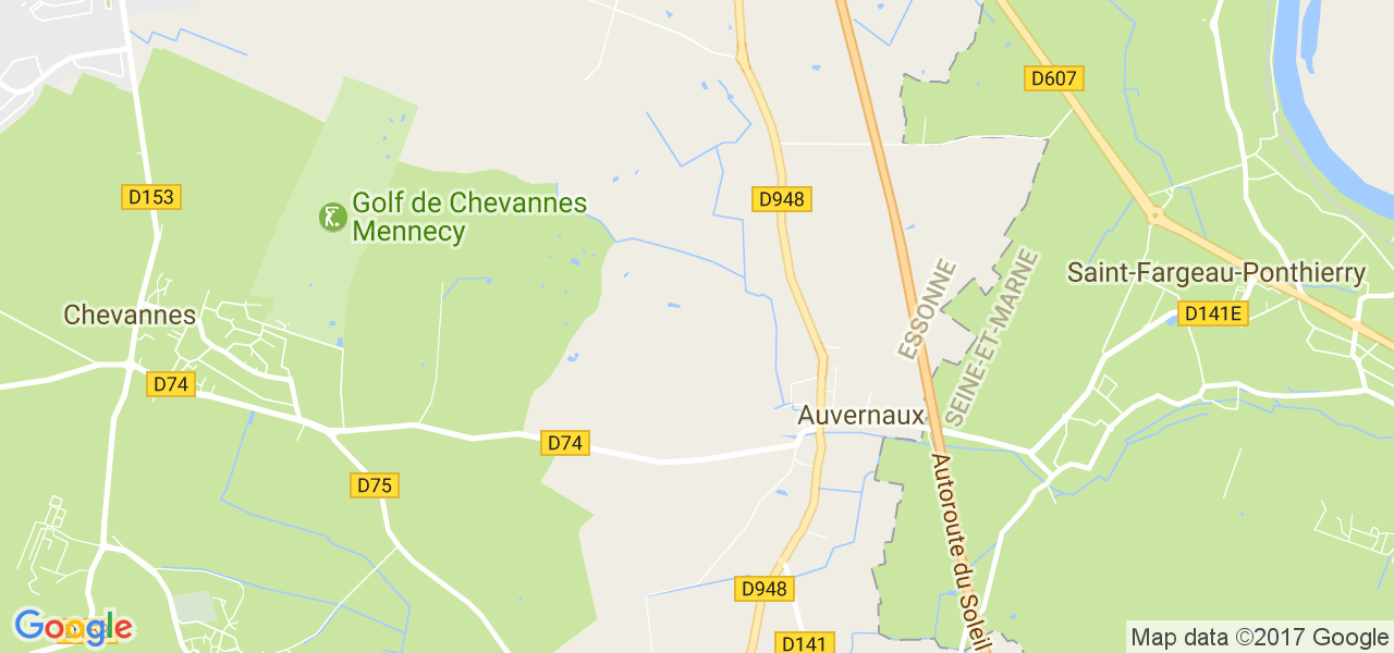 map de la ville de Auvernaux