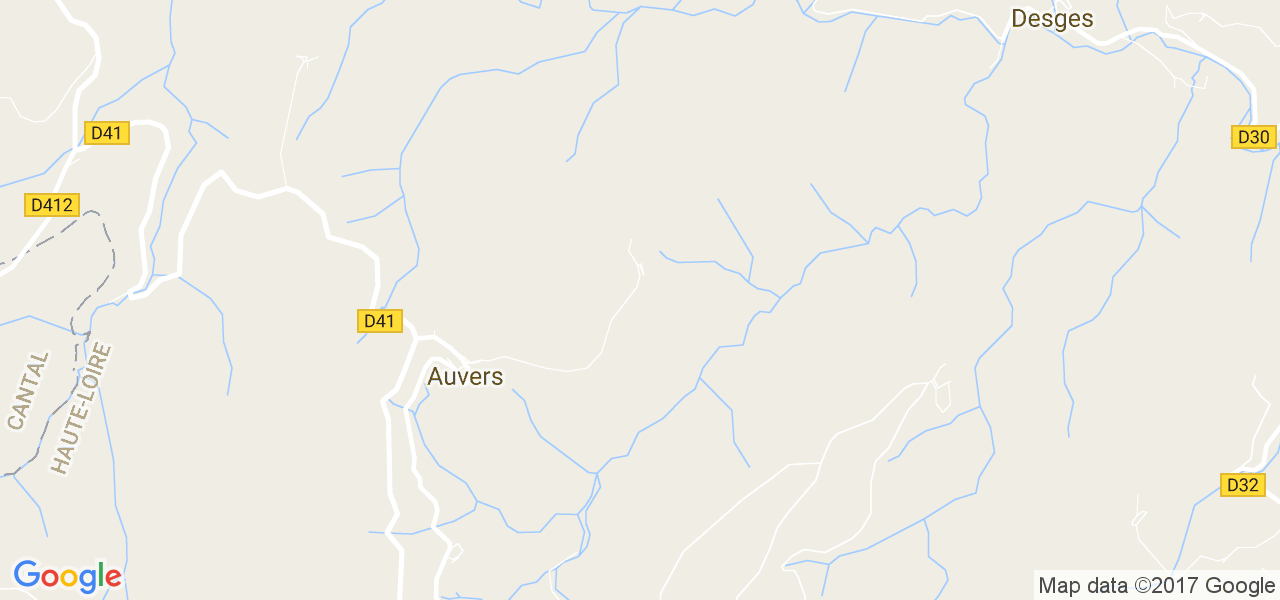 map de la ville de Auvers