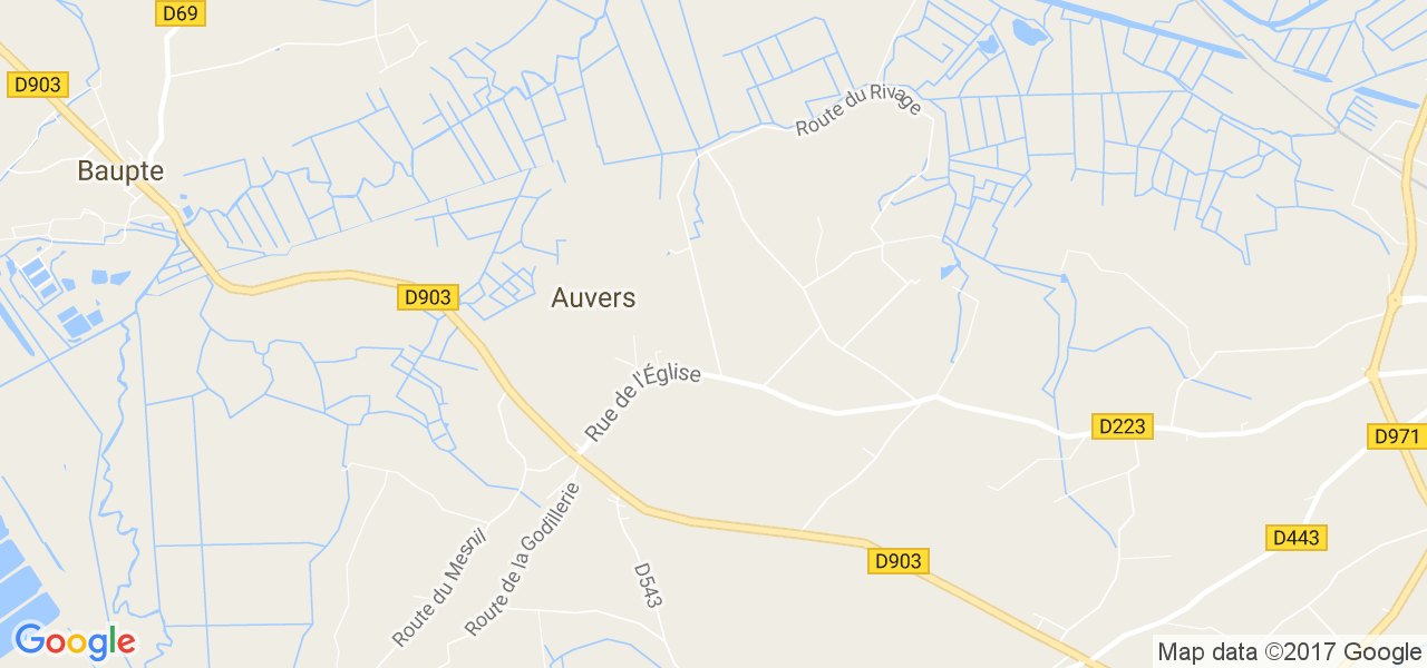 map de la ville de Auvers