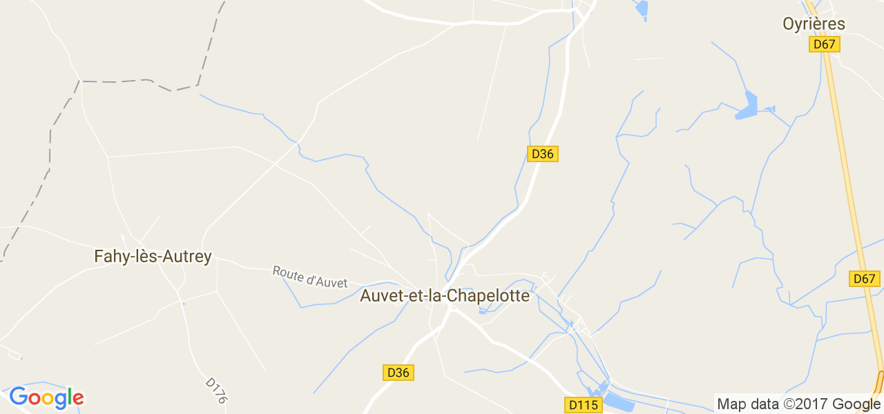 map de la ville de Auvet-et-la-Chapelotte