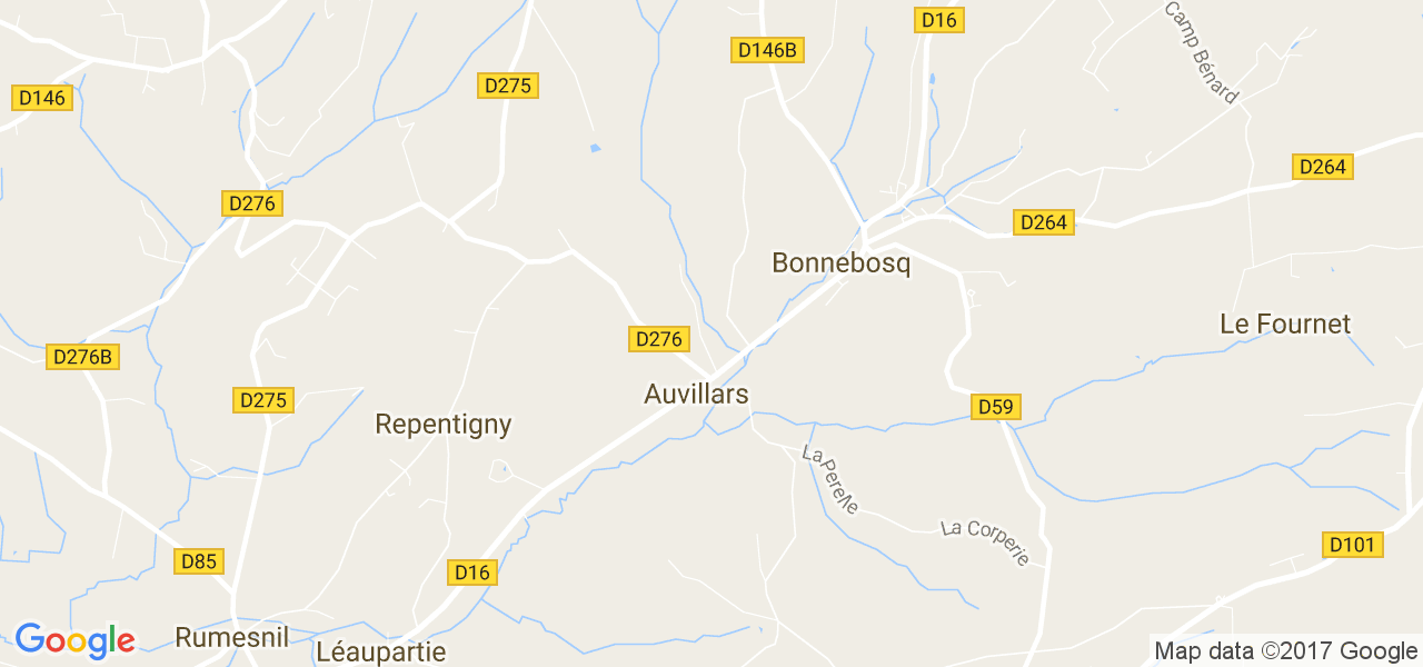 map de la ville de Auvillars